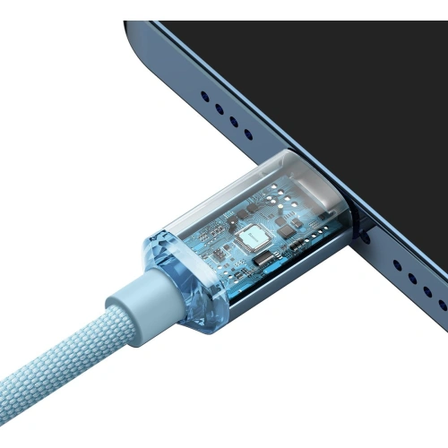 Kup Kabel Baseus Crystal Shine Series USB-C/Lightning Power Delivery 20W 2m blau - BSU3639 - {ean13} - Sklep Home Screen