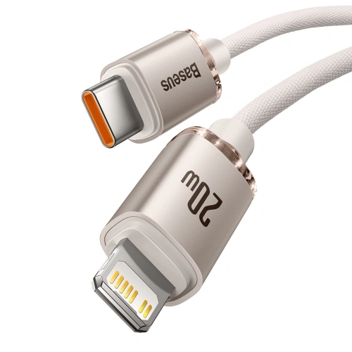 Kup Kabel Baseus Crystal Shine Series USB-C/Lightning Power Delivery 20W 2m růžový - BSU3640 - {ean13} - Sklep Home Screen