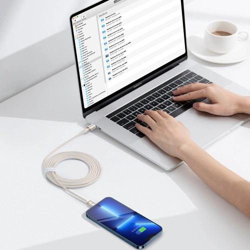 Kup Kabel Baseus Crystal Shine Series USB-C/Lightning Power Delivery 20W 2m růžový - BSU3640 - {ean13} - Sklep Home Screen