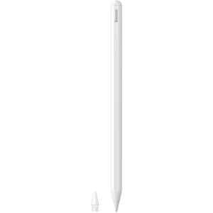 Buy Baseus wireless active stylus + replaceable tip white (SXBC020002) - BSU3641 - {ean13} - Home Screen Store Europe