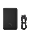 Powerbank Baseus Magnetic Mini 10000mAh 20W negru + cablu USB-C/USB-C 60W (20V/3A) 0,5m negru