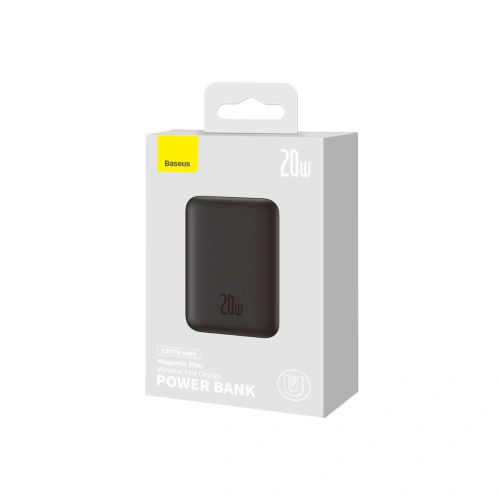 Kup Powerbank Baseus Magnetic Mini 10000mAh 20W černý + kabel USB-C/USB-C 60W (20V/3A) 0,5m černý - BSU3646 - {ean13} - Sklep Home Screen