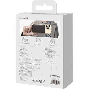 Powerbank Baseus Magnetic Mini 10000mAh 20W czarny + kabel USB-C/USB-C 60W (20V/3A) 0,5m czarny
