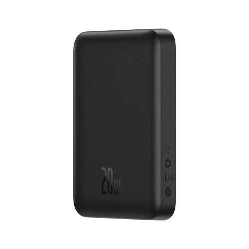 Kup Powerbank Baseus Magnetic Mini 10000mAh 20W czarny + kabel USB-C/USB-C 60W (20V/3A) 0,5m czarny - BSU3646 - {ean13} - Sklep Home Screen
