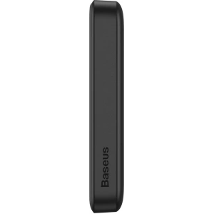 Powerbank Baseus Magnetic Mini 10000mAh 20W czarny + kabel USB-C/USB-C 60W (20V/3A) 0,5m czarny