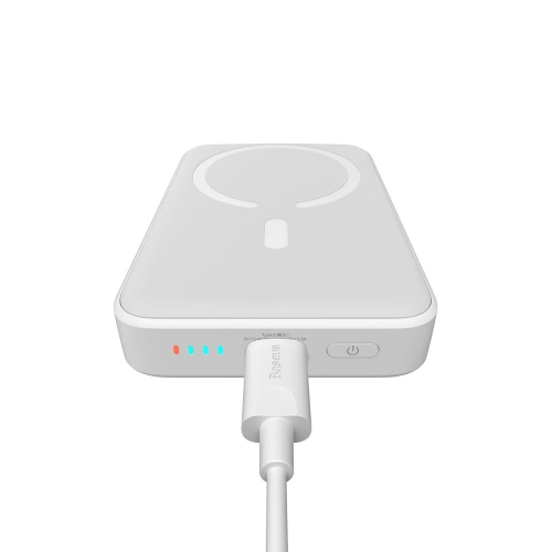 Kup Powerbank Baseus Magnetic Mini 10000mAh 20W bílý + kabel USB-C/USB-C 60W (20V/3A) 0,5m bílý - BSU3647 - {ean13} - Sklep Home Screen
