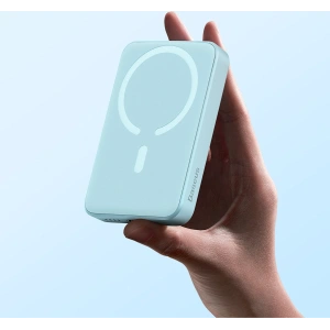 Powerbank Baseus Magnetic Mini 10000mAh 20W biały + kabel USB-C/USB-C 60W (20V/3A) 0,5m biały