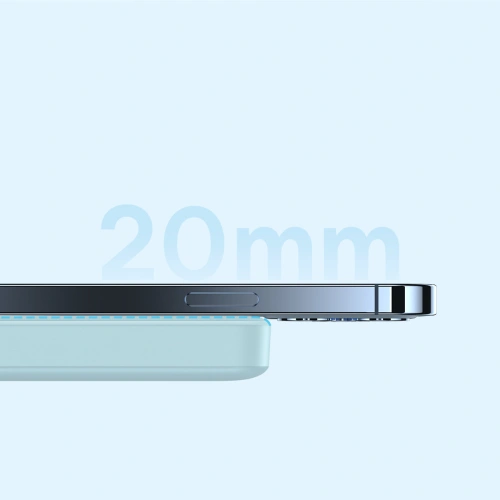 Kup Powerbank Baseus Magnetic Mini 10000mAh 20W albastru + cablu USB-C/USB-C 60W (20V/3A) 0,5m alb - BSU3648 - {ean13} - Sklep Home Screen