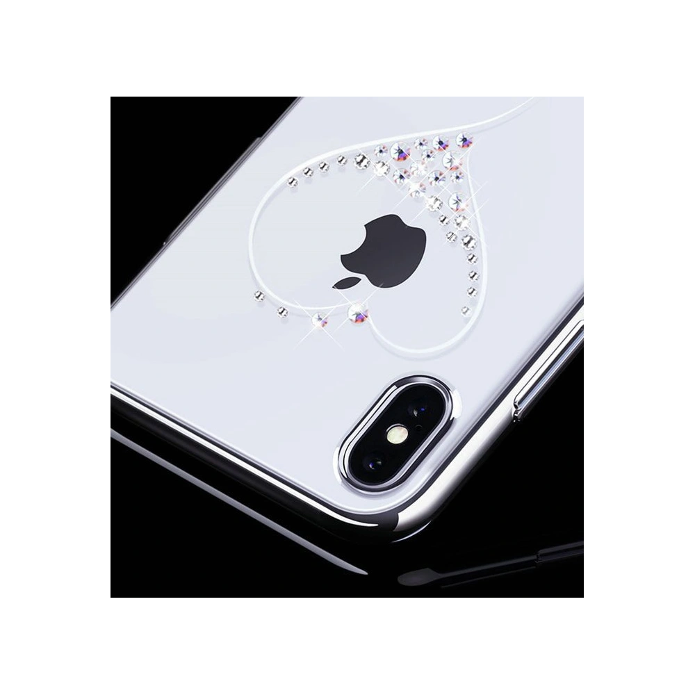 Etui Kingxbar Wish Swarovski Apple iPhone 11 Pro srebrny