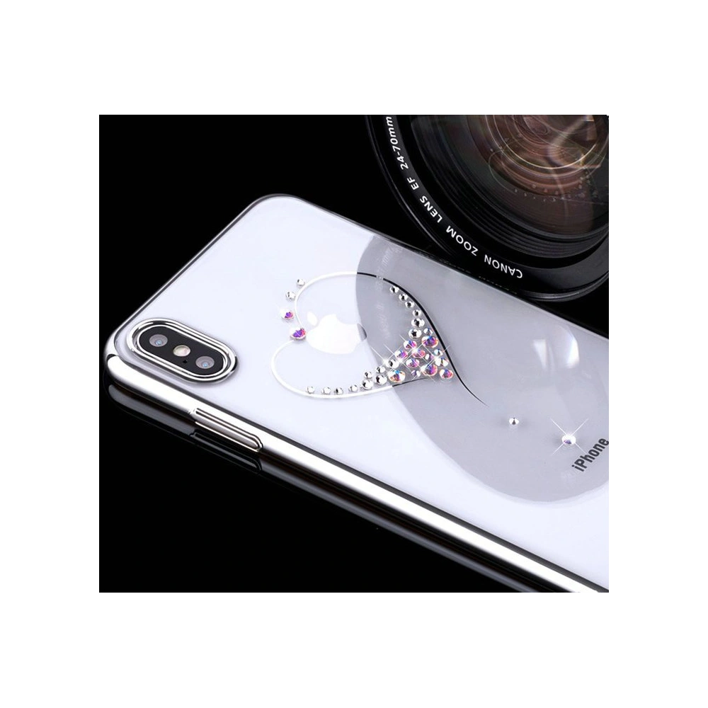Etui Kingxbar Wish Swarovski Apple iPhone 11 Pro srebrny