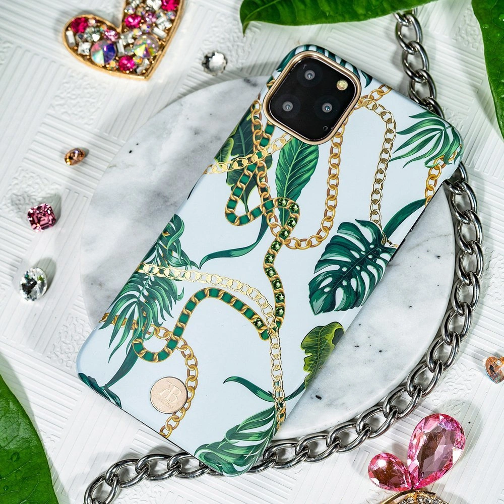 Etui Kingxbar Luxury Swarovski Apple iPhone 11 Pro Max zielony