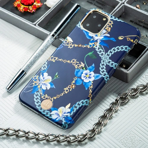 Kup Etui Kingxbar Luxusní Swarovski Apple iPhone 11 Pro Max modrý - KGX232 - {ean13} - Sklep Home Screen
