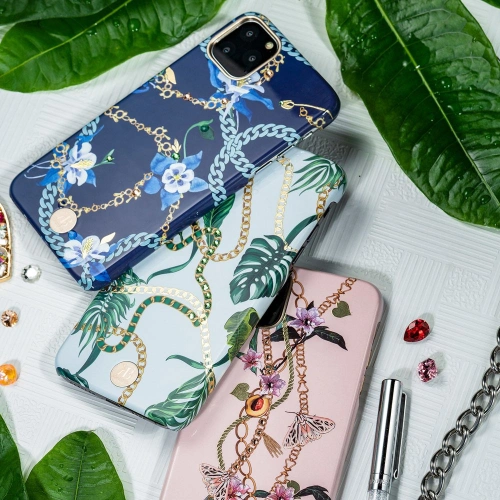 Kup Etui Kingxbar Luxusní Swarovski Apple iPhone 11 Pro Max modrý - KGX232 - {ean13} - Sklep Home Screen