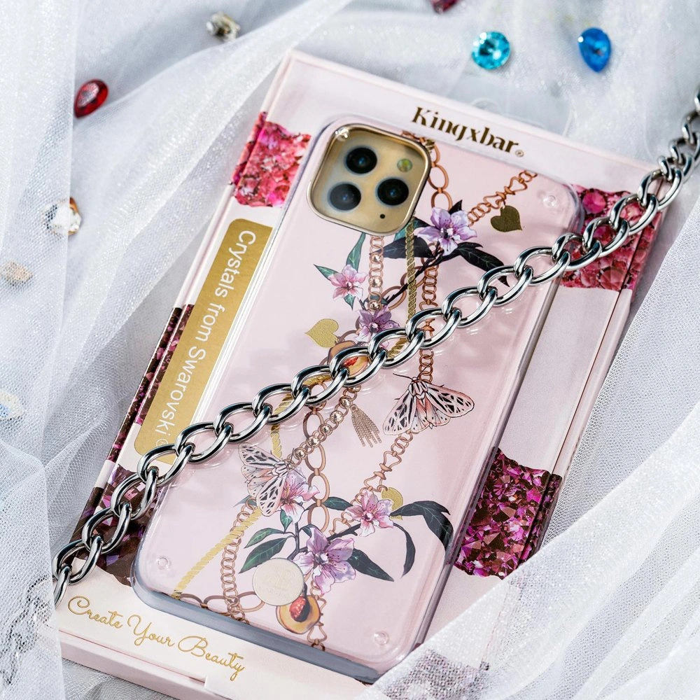 Etui Kingxbar Luxury Swarovski Apple iPhone 11 Pro Max niebieski