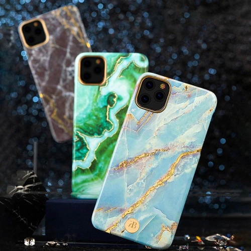 Kup Etui Kingxbar Marble Apple iPhone 11 Pro Max bílo-modrý - KGX233 - {ean13} - Sklep Home Screen