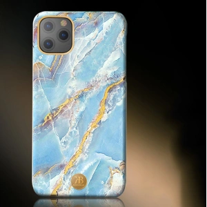 Kup Etui Kingxbar Marble Apple iPhone 11 Pro Max alb-albăstrui - KGX233 - {ean13} - Sklep Home Screen