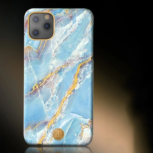 Kup Etui Kingxbar Marble Apple iPhone 11 Pro Max alb-albăstrui - KGX233 - {ean13} - Sklep Home Screen