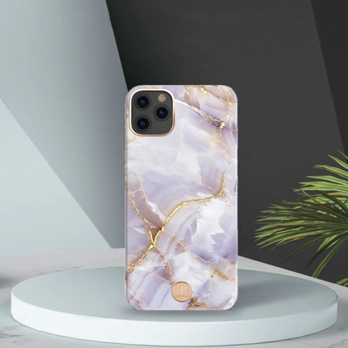 Kup Etui Kingxbar Marble Apple iPhone 11 Pro Max bílo-modrý - KGX233 - {ean13} - Sklep Home Screen