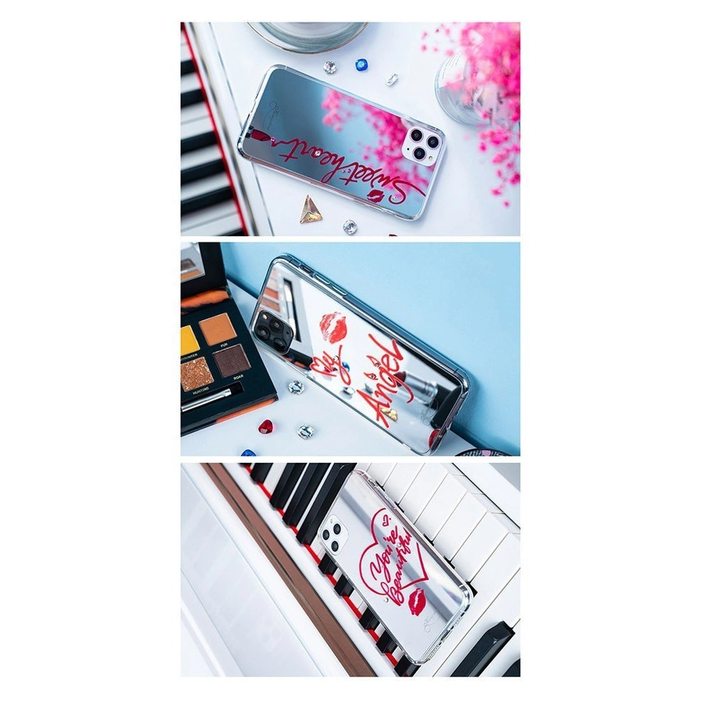 Etui Kingxbar Angel Swarovski My Angel Apple iPhone 11 Pro Max lusterko przezroczysty