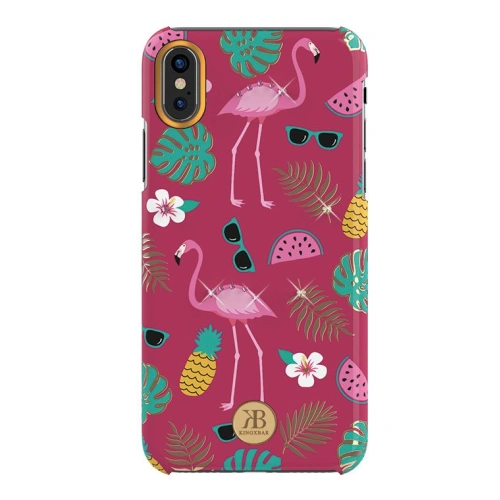Kup Etui Kingxbar Blossom Swarovski Apple iPhone XS Max rózsaszín - KGX236 - {ean13} - Sklep Home Screen