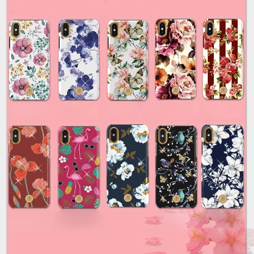 Kup Etui Kingxbar Blossom Swarovski Apple iPhone XS Max rózsaszín - KGX236 - {ean13} - Sklep Home Screen