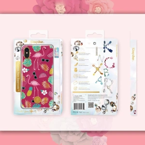 Kup Etui Kingxbar Blossom Swarovski Apple iPhone XS Max różowy - KGX236 - {ean13} - Sklep Home Screen