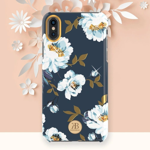 Kup Etui Kingxbar Blossom Swarovski Apple iPhone XS Max rózsaszín - KGX236 - {ean13} - Sklep Home Screen