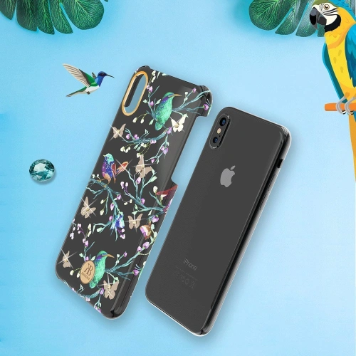 Kup Etui Kingxbar Blossom Swarovski Apple iPhone XS Max rózsaszín - KGX236 - {ean13} - Sklep Home Screen