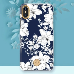Kup Etui Kingxbar Blossom Swarovski Apple iPhone XS Max różowy - KGX236 - {ean13} - Sklep Home Screen