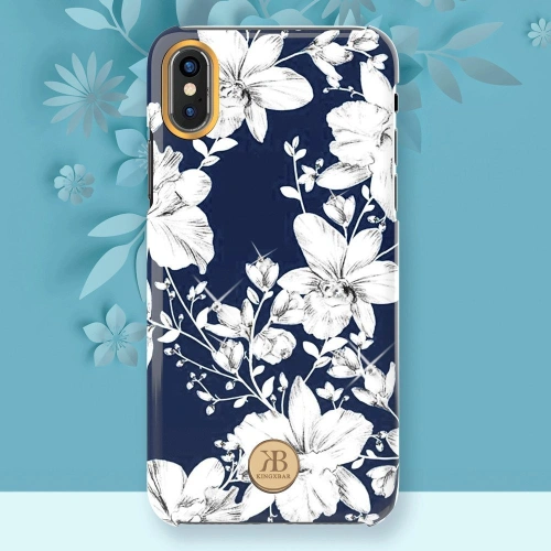 Kup Etui Kingxbar Blossom Swarovski Apple iPhone XS Max rózsaszín - KGX236 - {ean13} - Sklep Home Screen