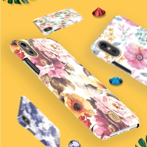 Kup Etui Kingxbar Blossom Swarovski Apple iPhone XS Max rózsaszín - KGX236 - {ean13} - Sklep Home Screen