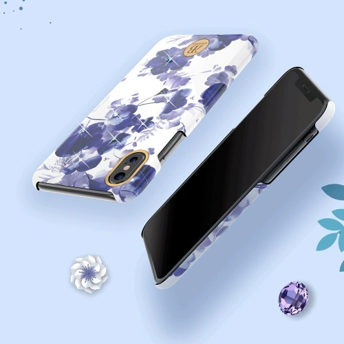 Kup Etui Kingxbar Blossom Swarovski Apple iPhone XS Max rózsaszín - KGX236 - {ean13} - Sklep Home Screen