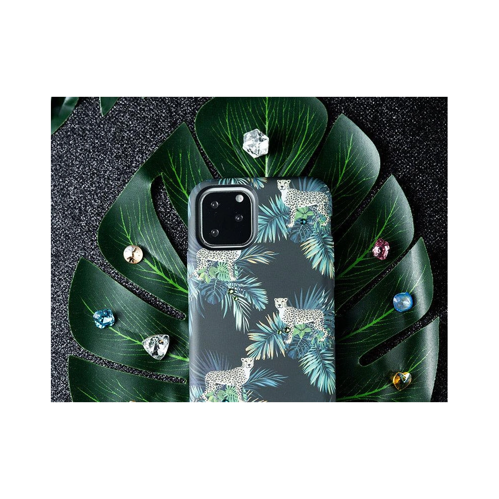 Etui Kingxbar Forest Swarovski Apple iPhone 11 Pro fioletowy