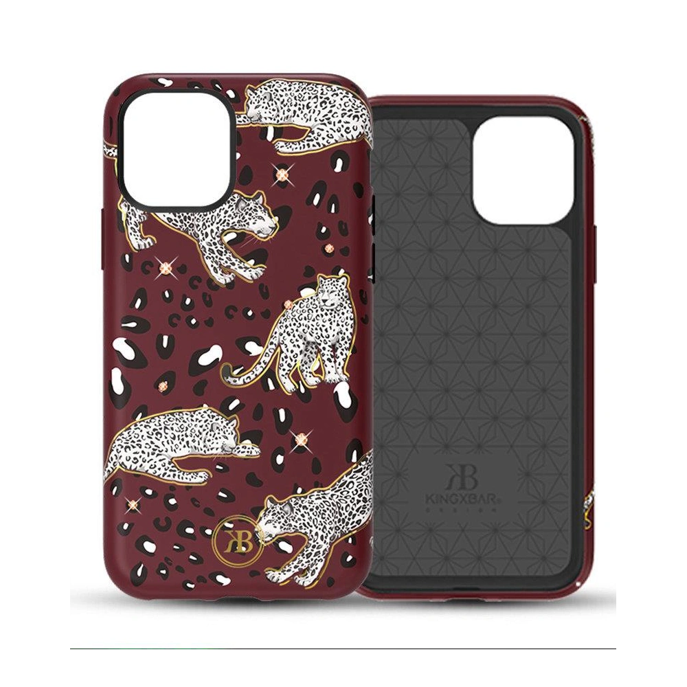 Etui Kingxbar Forest Swarovski Apple iPhone 11 Pro fioletowy