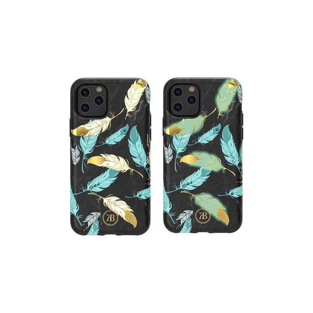 Etui Kingxbar Forest Swarovski Apple iPhone 11 Pro wielokolorowy (Feather)