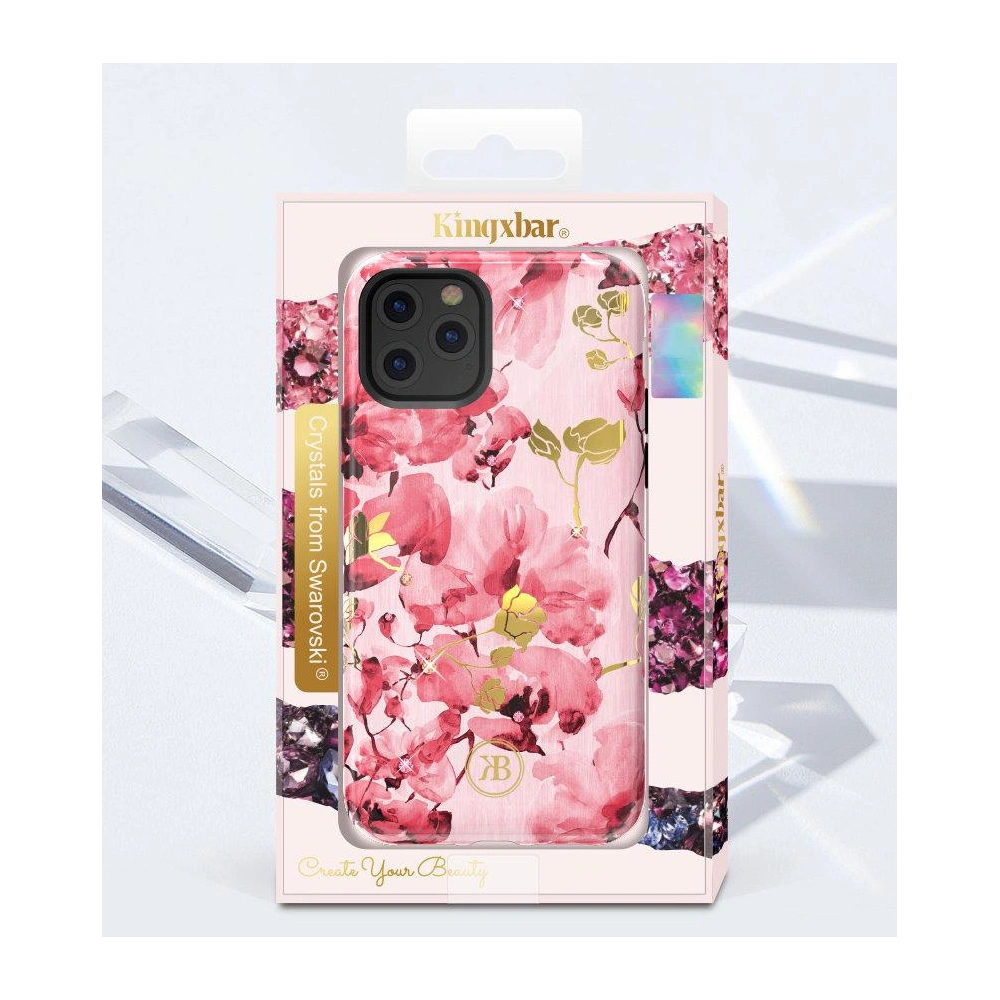 Etui Kingxbar Forest Swarovski Apple iPhone 11 Pro wielokolorowy (Tiger)