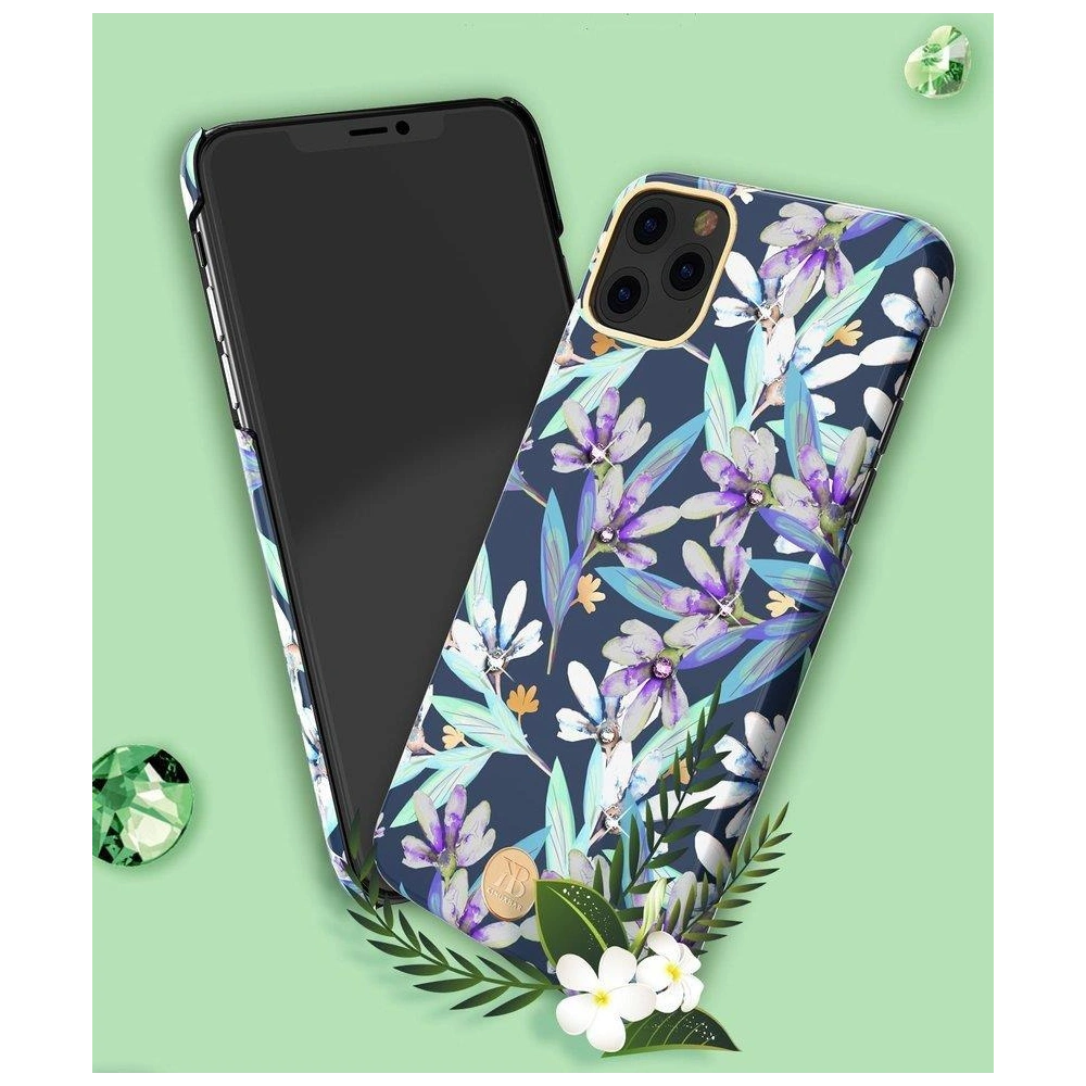 Etui Kingxbar Blossom Swarovski Apple iPhone 11 Pro wielokolorowy (Kapok)