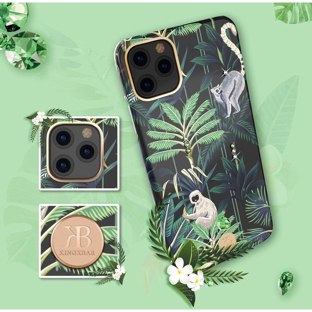 Etui Kingxbar Blossom Swarovski Apple iPhone 11 Pro wielokolorowy (Kapok)