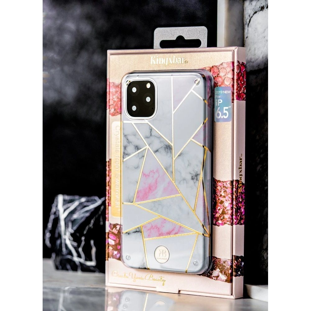 Etui Kingxbar Marble Apple iPhone 11 Pro zielony