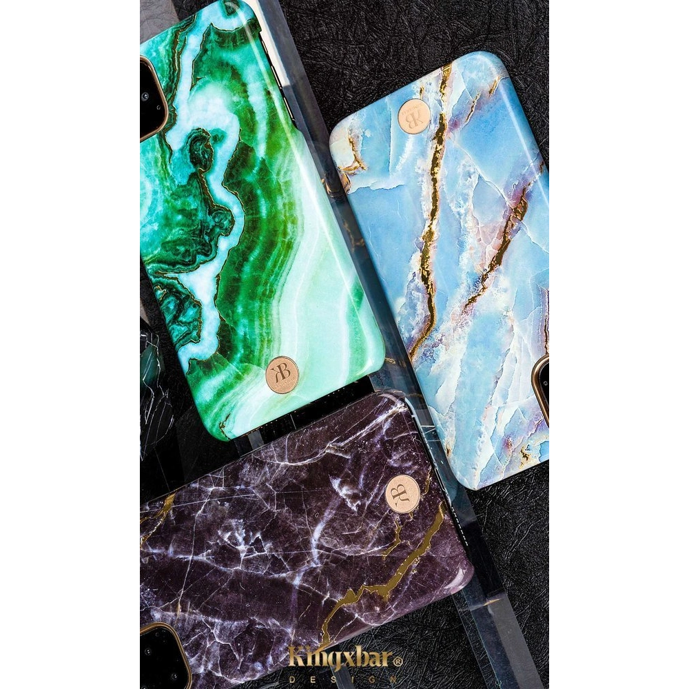 Etui Kingxbar Marble Apple iPhone 11 Pro zielony