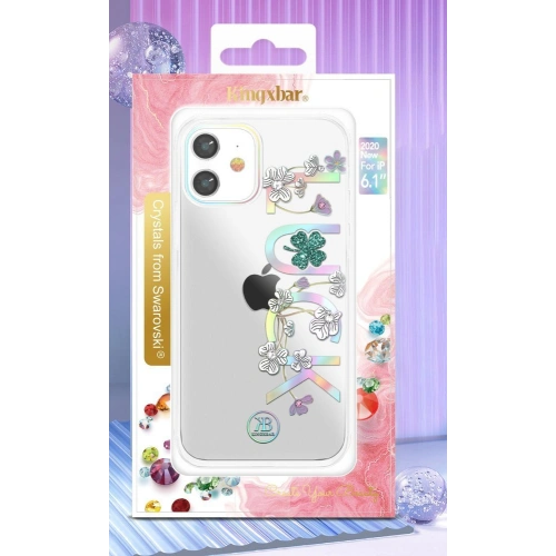Buy Kingxbar Lucky Swarovski Apple iPhone 12 mini clear (Clover) - KGX249 - {ean13} - Home Screen Store Europe