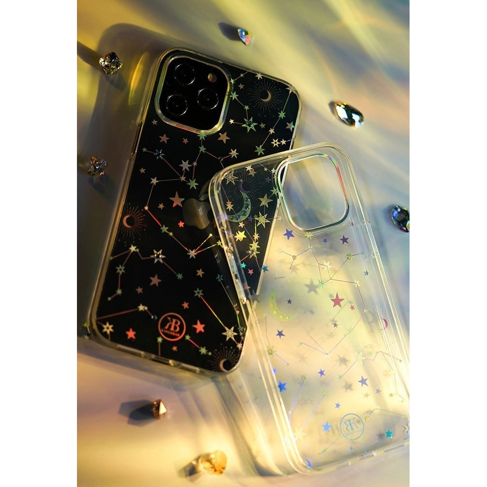 Etui Kingxbar Lucky Swarovski Apple iPhone 12 mini przezroczysty (Zodiac)