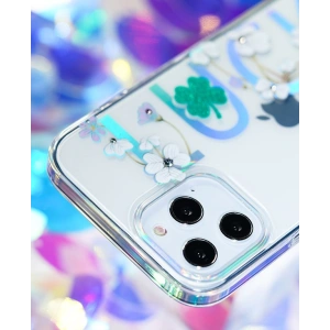 Etui Kingxbar Lucky Swarovski Apple iPhone 12 mini przezroczysty (Zodiac)