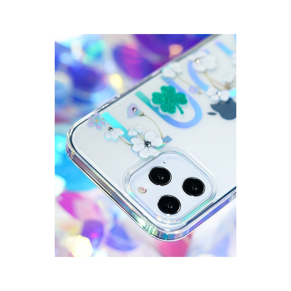 Etui Kingxbar Lucky Swarovski Apple iPhone 12 mini przezroczysty (Zodiac)