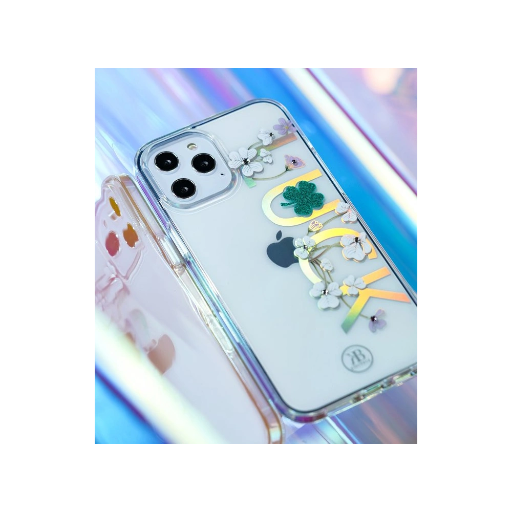 Etui Kingxbar Lucky Swarovski Apple iPhone 12 mini przezroczysty (Zodiac)