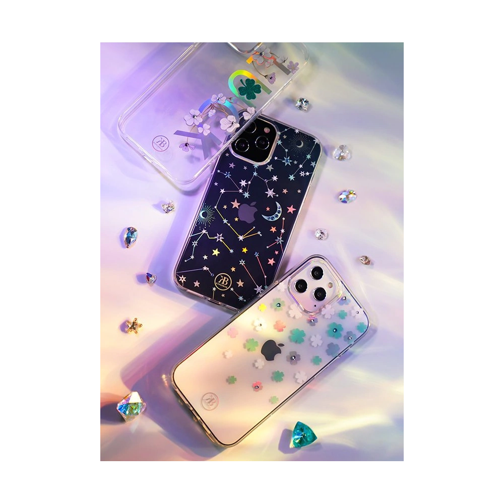 Etui Kingxbar Lucky Swarovski Apple iPhone 12 mini przezroczysty (Zodiac)