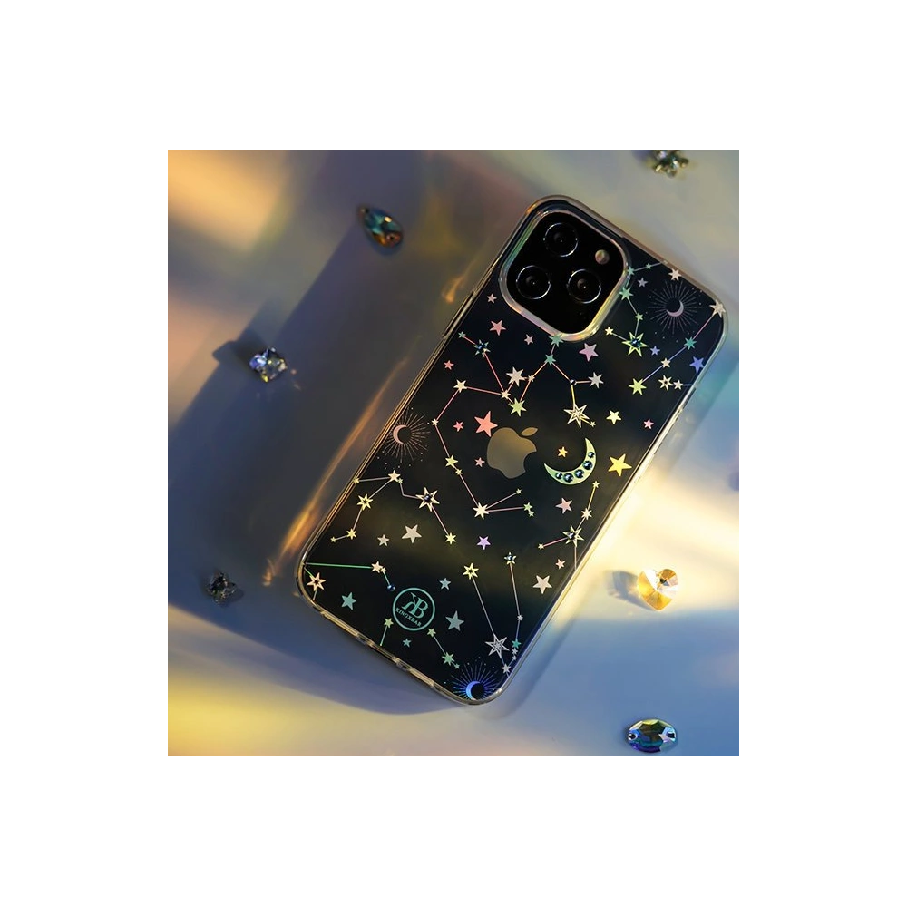 Etui Kingxbar Lucky Swarovski Apple iPhone 12 mini przezroczysty (Zodiac)
