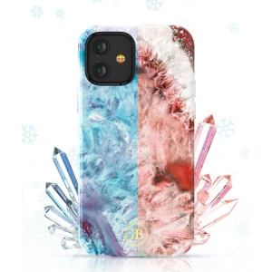 Etui Kingxbar Agate Apple iPhone 12 mini niebieski