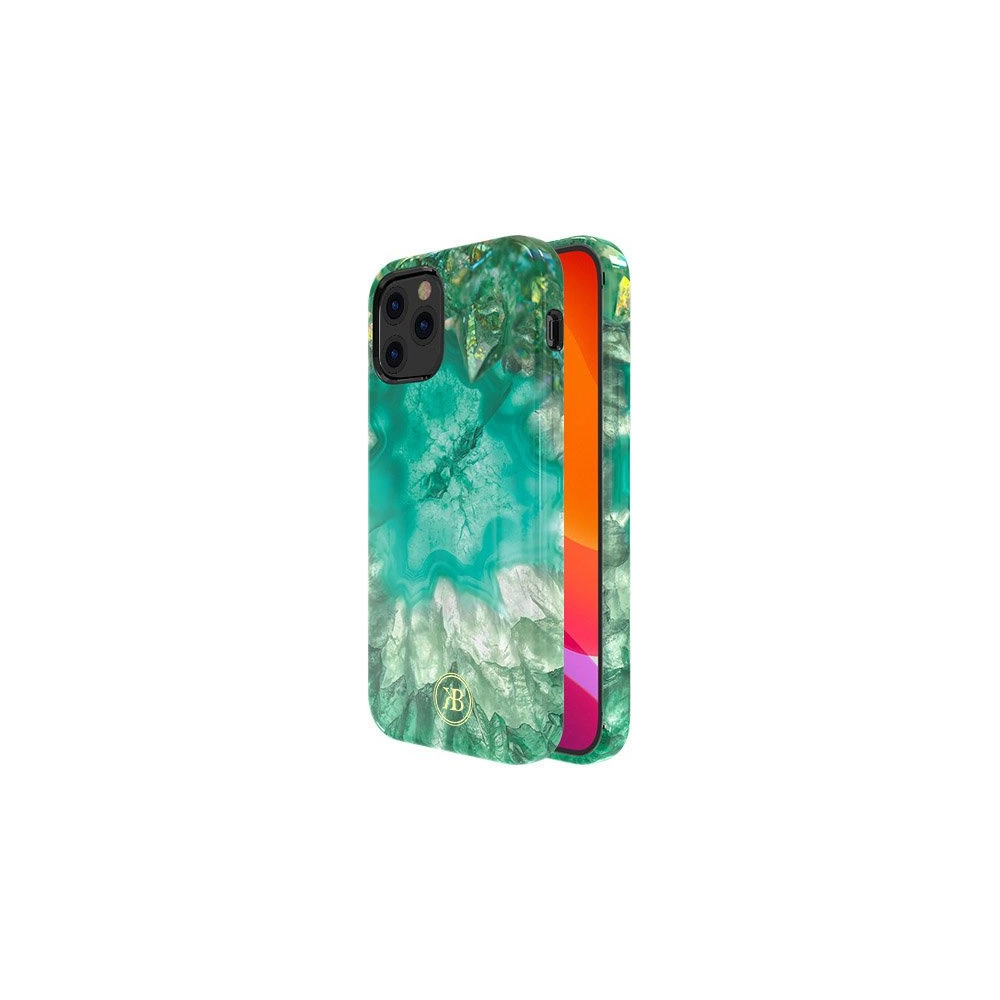 Etui Kingxbar Agate Apple iPhone 12 Pro Max zielony