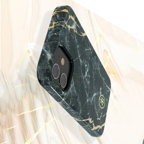 Kup Etui Kingxbar Marble Apple iPhone 12 Pro Max alb-albăstrui - KGX263 - {ean13} - Sklep Home Screen